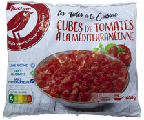 Tomate cortado en dados con salsa de tomate condimentada PRODUCTO ALCAMPO 600 g.