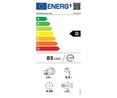 Lavavajillas LG DF242FW, capacidad 14 servicios, clasificación energética D, H: 85cm, A: 60cm, F: 60cm.