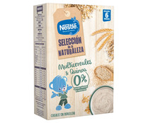 Papilla multicereales (avena, maíz, trigo, arroz, centeno y cebada) con quinoa, a partir de 6 meses NESTLÉ Selección de la naturaleza 270 g.