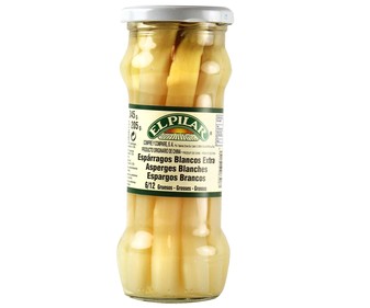 Espárragos blancos frasco de 205 gramos Espárragos blancos frasco de 205 gramos