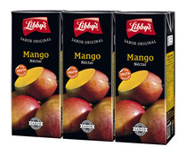 Néctar de mango LIBBY'S brick de 3 uds x 20 cl.