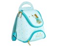 Mochila preescolar diseño de princesa, color azul, PRODUCTO ALCAMPO, 24x25x13cm.