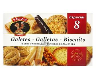 Surtido Galletas 8 TRIAS 300 gr, Surtido Galletas 8 TRIAS 300 gr,
