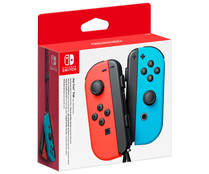 Set de joy-cons izquierdo y derecho, color azul y rojo neon, NINTENDO SWITCH.