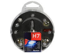 Estuche de bombillas H7-P21W-P12/5W-R5W-C5W-T4W-W5W-Fusible 10A, PRODUCTO ALCAMPO.