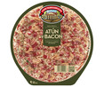 Pizza fresca de atún y bacon cocida al horno de piedra CASA TARRADELLAS 405 g.