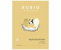 Cuadernillo de actividades matemáticas, Operaciones 3, multiplicar por una cifra, 7-8 años RUBIO.