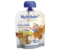 Bolsita de frutas (manzana, mango, piña, pera, plátano...), a partir de 12 meses NUTRIBÉN Fruta & go! 90 g.