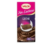 Chocolate con leche sin lactosa VALOR 100 g.