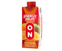 Néctar de naranja y mango JUVER ENERGY FRUIT brick 330 ml.