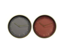 Reloj de pared de cristal, colores surtidos, 30 cm, ACTUEL.