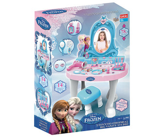 Tocador infantil con taburete y accesorios FROZEN. Tocador infantil con taburete y accesorios FROZEN.