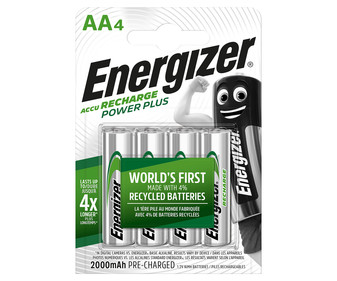 Pilas Recargables Energizer hr06 2000mah 4 unidades power plus aa hr6 4xaa accu recharge 2000 bp4 aahr6 blister 1.2