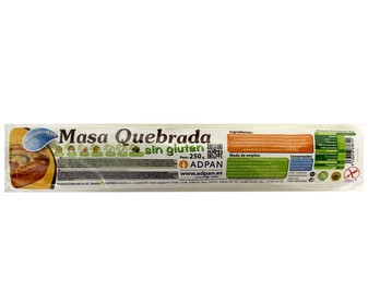 Masa quebrada sin gluten ADPAN 250 g. Masa quebrada sin gluten ADPAN 250 g.
