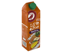 Leche con zumo de frutas tropicales PRODUCTO ALCAMPO 1l.