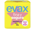 Compresa normal con alas EVAX Fina y segura 12 uds.