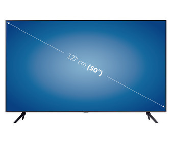 Televisión 127 cm (50") LED SAMSUNG UE50AU7105KXXC 4K, HDR10+, SMART TV, WIFI, BLUETOOTH, TDT T2, USB reproductor y grabador, 3HDMI, 2000HZ.