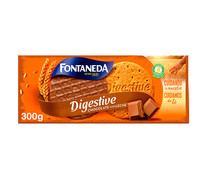 Galletas Digestive recubierta con chocolate con leche FONTANEDA DIGESTIVE 300 g.