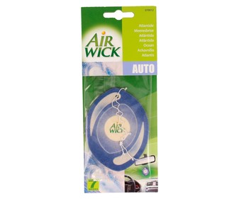 Ambientador de coche fabricado en celulosa para colgar, con olor a brisa marina AIR WICK 2D. Ambientador de coche fabricado en celulosa para colgar, con olor a brisa marina AIR WICK 2D.