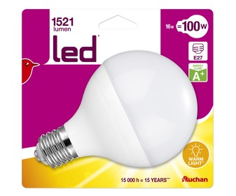 E27 globo 16W E27 globo 16W