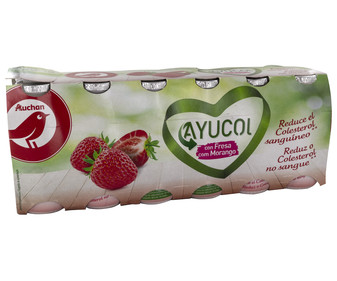 Yogur líquido con sabor a fresa, que ayuda a controlar el colesterol PRODUCTO ALCAMPO 12 x 100 g. Yogur líquido con sabor a fresa, que ayuda a controlar el colesterol PRODUCTO ALCAMPO 12 x 100 g.