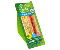 SandwIch vegetal y de atún, ambos con pan integral de masa madre ÑAMING T-cuida 140 g.