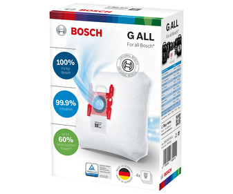 Pack de 4 bolsas de aspirador BOSCH BBZ41F G ALL.