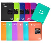 Carpeta A4+ con fuelle separador, cubierta semirrígida opaca color surtido, cierre con cremallera, GRAFOPLAS.