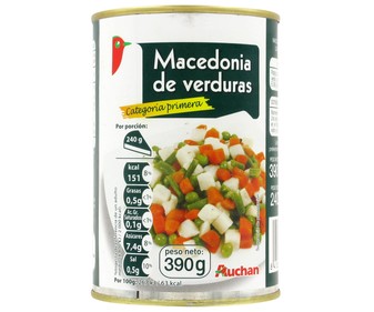 Macedonia de verduras lata de 240 gramos Macedonia de verduras lata de 240 gramos