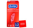 Preservativos finos y extra lubricados, para una sensación más suave DUREX Sensitivo suave 12 uds.