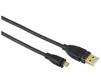 Cable QILIVE de USB B macho a MicroUSB macho de1,8 metros, terminales dorados, color negro.
