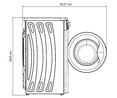 Lavadora NEW POL NW512EU capacidad: 5KG, clasificación energética: D, 1000RPM, H: 84,5cm, A: 59,5, F: 49,7cm.