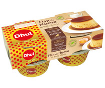 Flan de huevo receta tradicional, elaborado al baño maria con leche recogida diariamente DHUL 4 x 110 g.