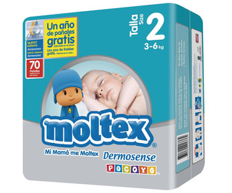 Pañales talla 2 (3-6 kg) 70 uds Pañales talla 2 (3-6 kg) 70 uds