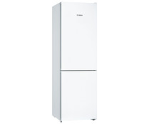 Frigor&iacute;fico combi BOSCH KGN36VWEA FROST, clasificaci&oacute;n energ&eacute;tica: E, H: 186cm, A: 60cm, F: 66cm, capacidad total: 326L.