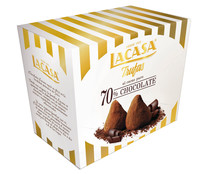 Trufas chocolate negro 70% LACASA 150 g.
