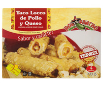 Taco locco congelado relleno de pollo y queso DON PANCHO 233 g. Taco locco congelado relleno de pollo y queso DON PANCHO 233 g.