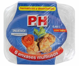 Envases multiuso 6 unidades Envases multiuso 6 unidades