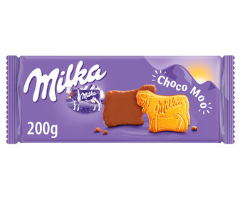 Galletas recubiertas de chocolate con leche MILKA 200 g. Galletas recubiertas de chocolate con leche MILKA 200 g.