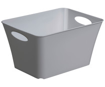 Cesta de ordenación o para ropa, color gris, 11 litros de capacidad, ACTUEL. Cesta de ordenación o para ropa, color gris, 11 litros de capacidad, ACTUEL.