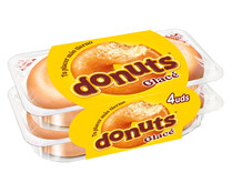 Rosquilla con azúcar glacé DONUTS 4 uds. 208 g. 