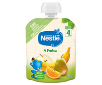 Bolsita de fruta (plátano, pera, manzana y naranja) a partir de 4 meses NESTLÉ 90 g.