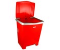Cubo de basura con pedal capacidad 20 litros rojo Millenium TATAY