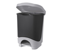 Cubo de basura de pedal negro ACTUEL 24 l.
