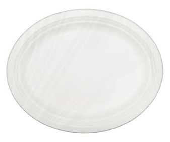 Pack de 5 bandejas ovaladas para servir, 26x32 cm, color blanco, ACTUEL. Pack de 5 bandejas ovaladas para servir, 26x32 cm, color blanco, ACTUEL.