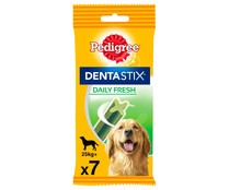 Sancks dentales para perros. + 25 kg, PEDIGREE DENTASTIX DAILY FRESH 7 uds. 270 g.