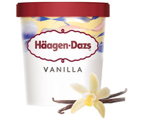 Tarrina de helado crema con sabor a vainilla HÄAGEN-DAZS 460 ml.