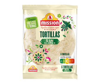 Tortillas de almidón. arroz y maíz MISSION 6 uds. 216 g. Tortillas de almidón. arroz y maíz MISSION 6 uds. 216 g.