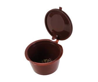 Set de 3 cápsulas de café Dolce Gusto reutilizables, fabricadas en polipropileno, COOK CONCEPT. Set de 3 cápsulas de café Dolce Gusto reutilizables, fabricadas en polipropileno, COOK CONCEPT.