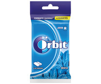 Chicles sabor a peppermint ORBIT paquete 4 barritas. 56 g.